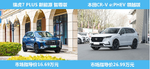 中日插混對比，10萬價(jià)差的瑞虎7 PLUS 新能源和本田CR-V e:PHEV的竟差出這么多